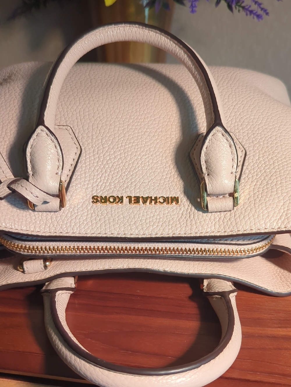 Michael Michael Kors Camille Small Leather Satchel - Soft Pink - Picture 8 of 14